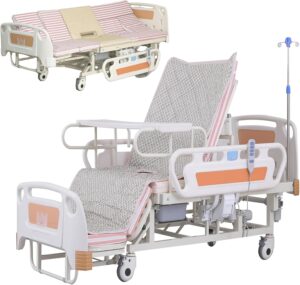 Electric Hospital Bed with Lateral Tilting for Home Care