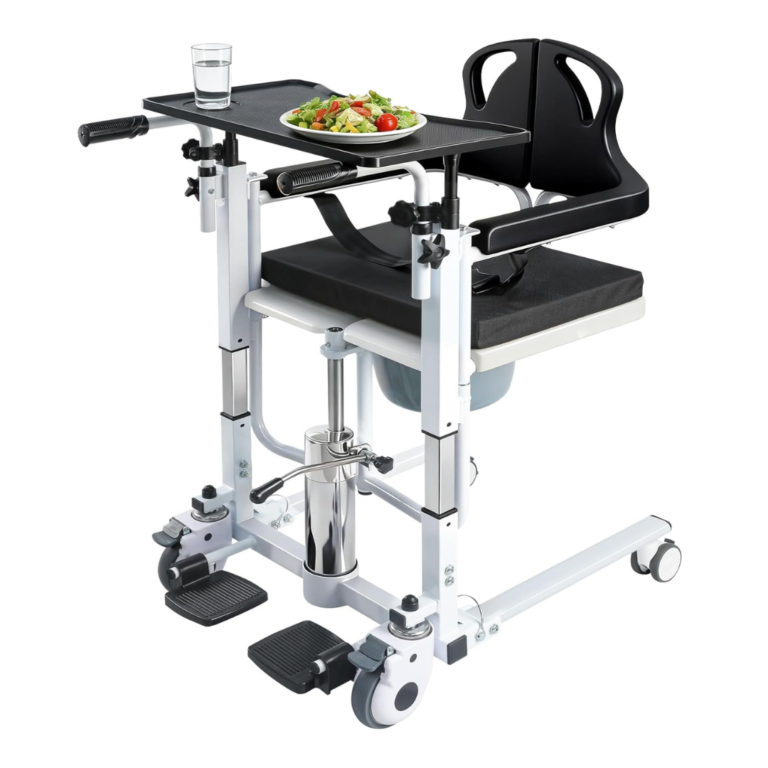 Patient Lift Transfer Chair with 180° Split Seat