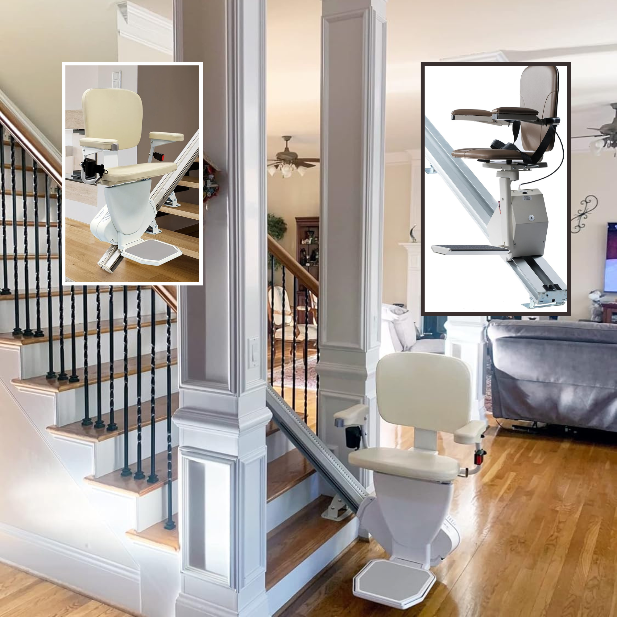 Indoor Stair Lift Mobility Aid for Disabled Residents